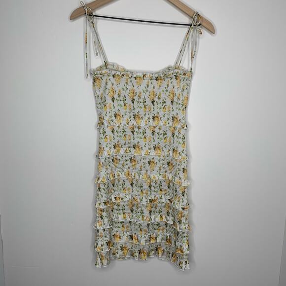 V. Chapman X REVOLVE Drew Mini Dress Smocked Womens Size 2 Floral - Picture 3 of 16